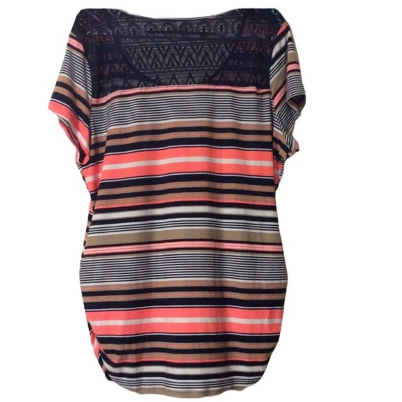 B & B Boutique Striped Colorful Blouse Size 3X - Picture 2 of 11